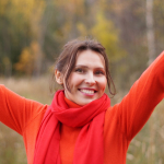 young woman, woman, smile