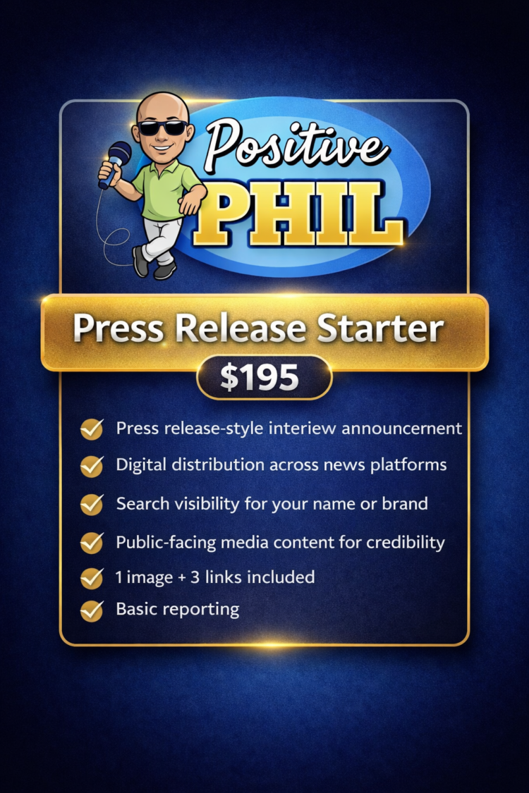Positive Phil Expands Guest Visibility Platform to Amplify Voices Across Industries, Backgrounds, and Communities