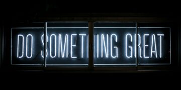 Do Something Great neon sign