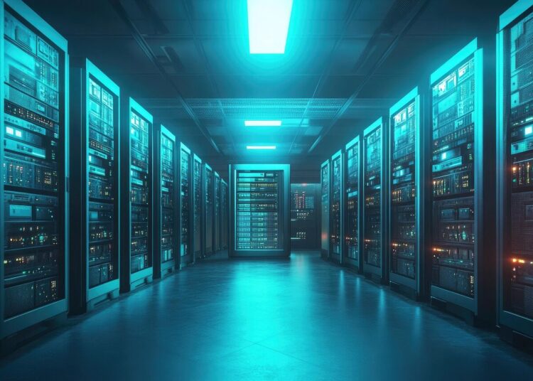 ai generated, data center, server room, server, network, data, center, storage, cloud computing, technology, hardware, computer, cloud, system, computer networking, network storage