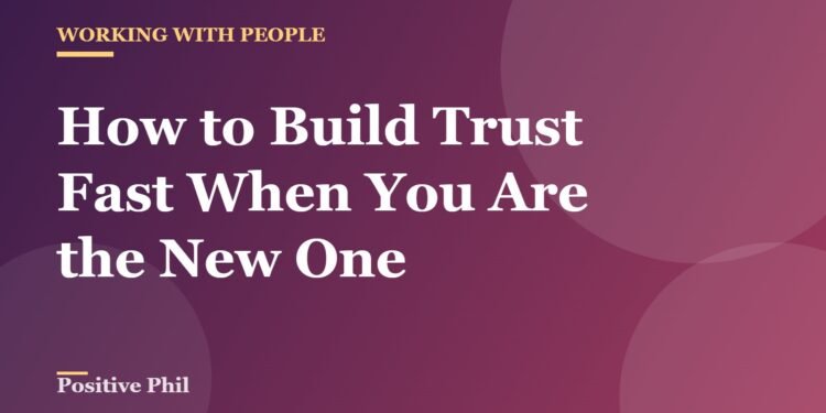 A new team member earning trust through small daily habits at work