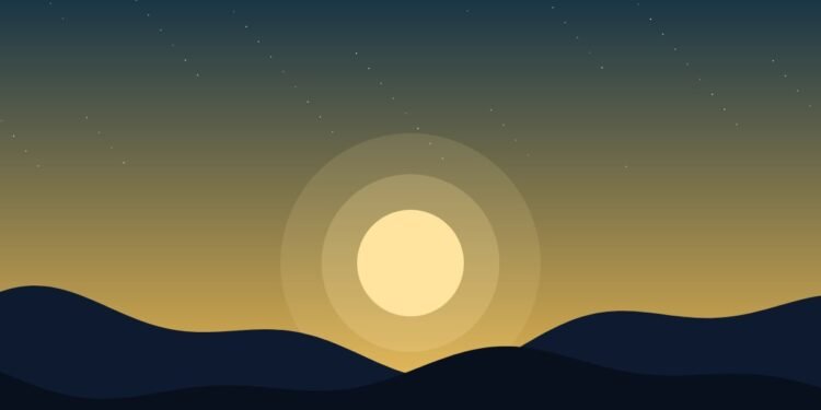 Sunrise over quiet hills, Positive Phil