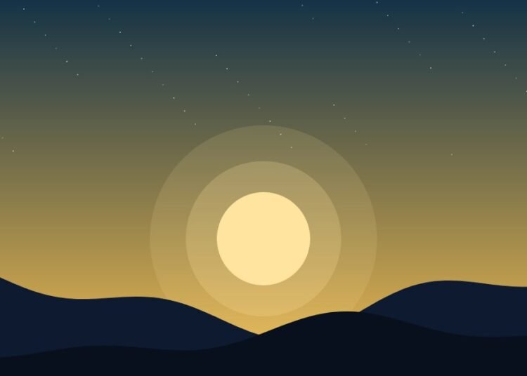 Sunrise over quiet hills, Positive Phil
