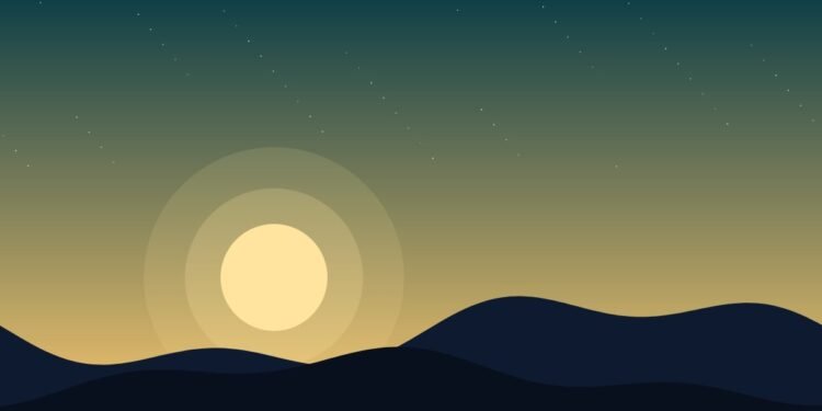 Sunrise over quiet hills, Positive Phil