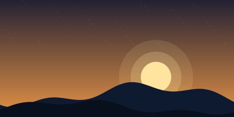 Sunrise over quiet hills, Positive Phil
