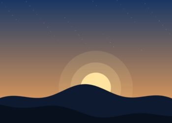 Sunrise over quiet hills, Positive Phil