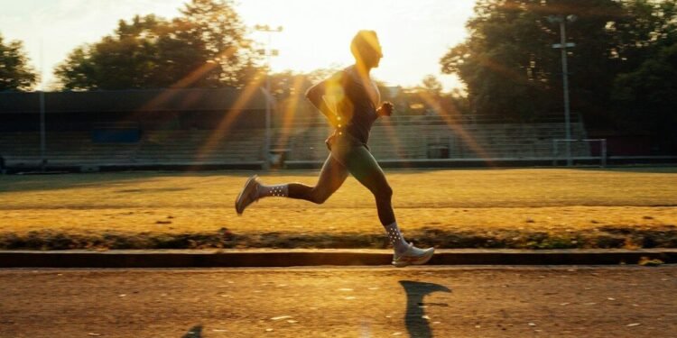 Runner Sunrise Silhouette photo