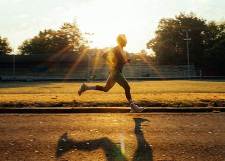 Runner Sunrise Silhouette photo