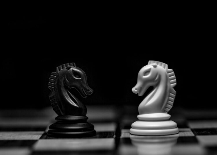 Chess Pieces Dramatic photo