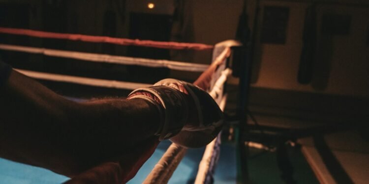 Boxer Training Dramatic photo
