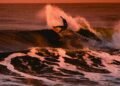 Surfing Wave Sunset photo