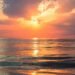 Sunrise Ocean Horizon photo