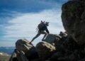 Climber Summit Mountain photo