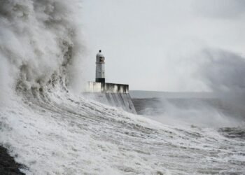Storm Lighthouse Waves photo
