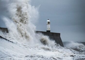 Storm Lighthouse Waves photo