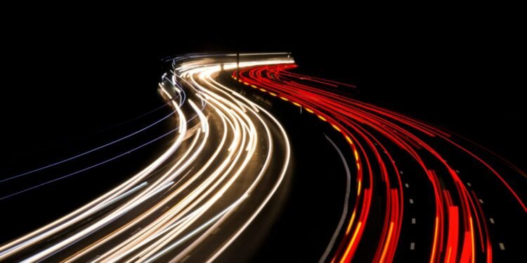 Abstract Light Trails photo