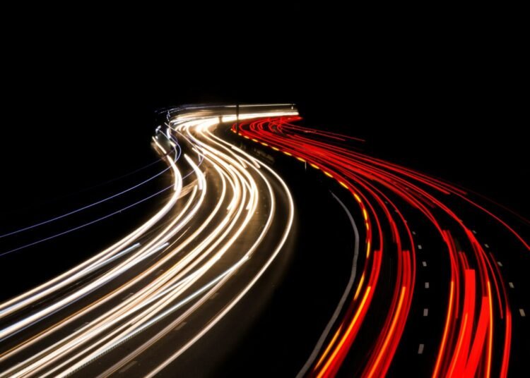 Abstract Light Trails photo