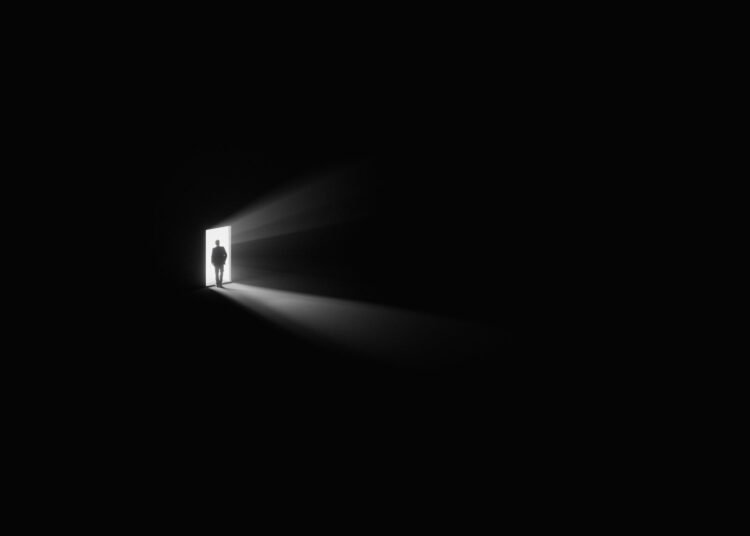 Single Light In Darkness photo