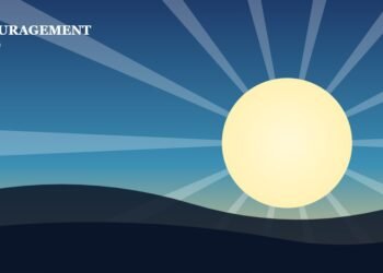 Sunrise over hills, a picture of hope and new starts