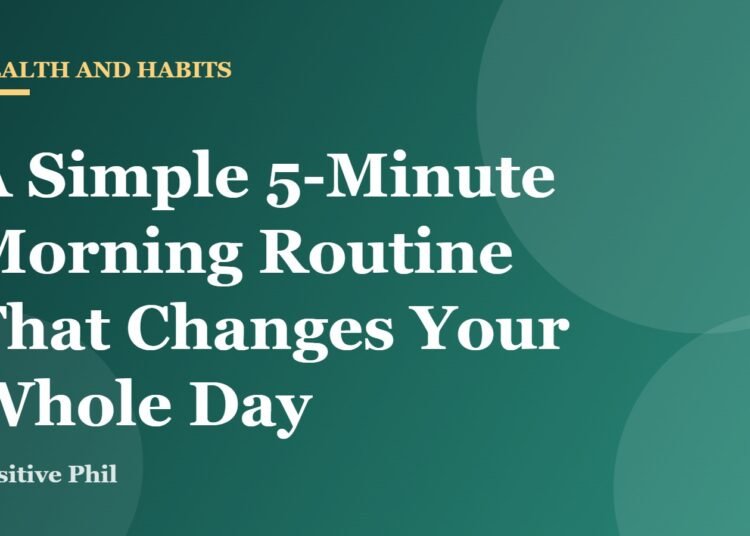 A simple 5-minute morning routine to start your day with purpose, gratitude and energy